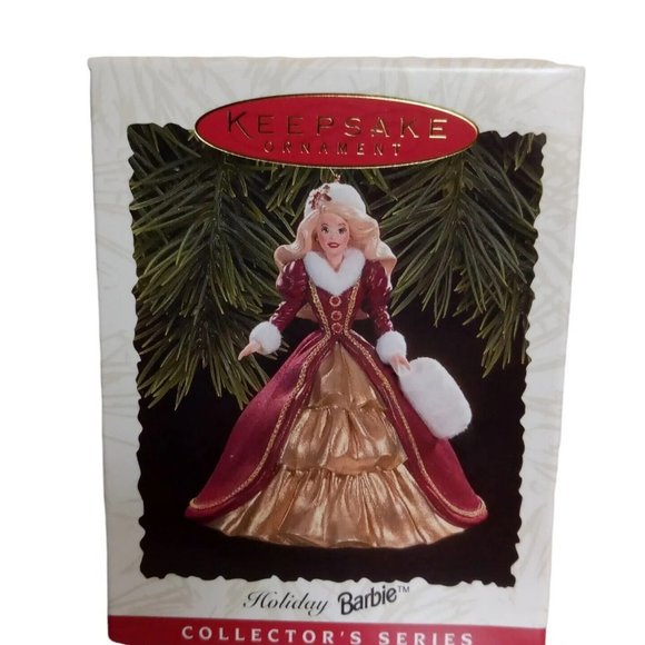 Hallmark Keepsake Ornament HOLIDAY BARBIE vintage 1996 QX15371 Original Box - Picture 1 of 9